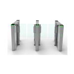 Brushless Motor Airport Waist High Turnstiles , Luxury Sliding Entrance Gate