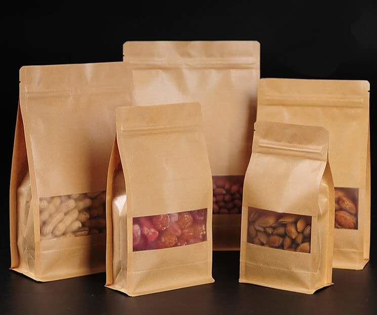 Tear Resistance Kraft Paper Packaging Bags