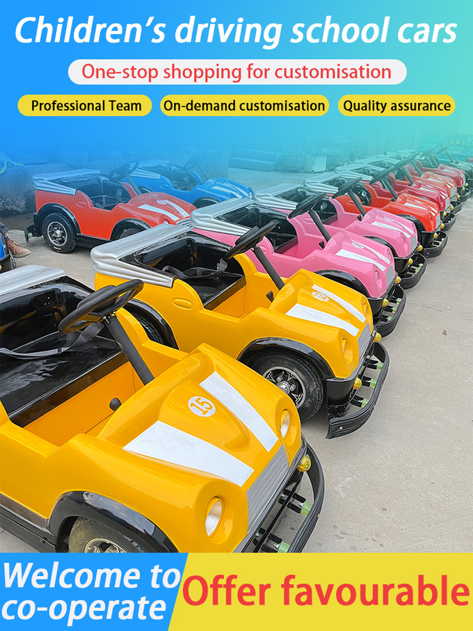 Coin Operated Remote Control Custom Driving School Vehicles For Children