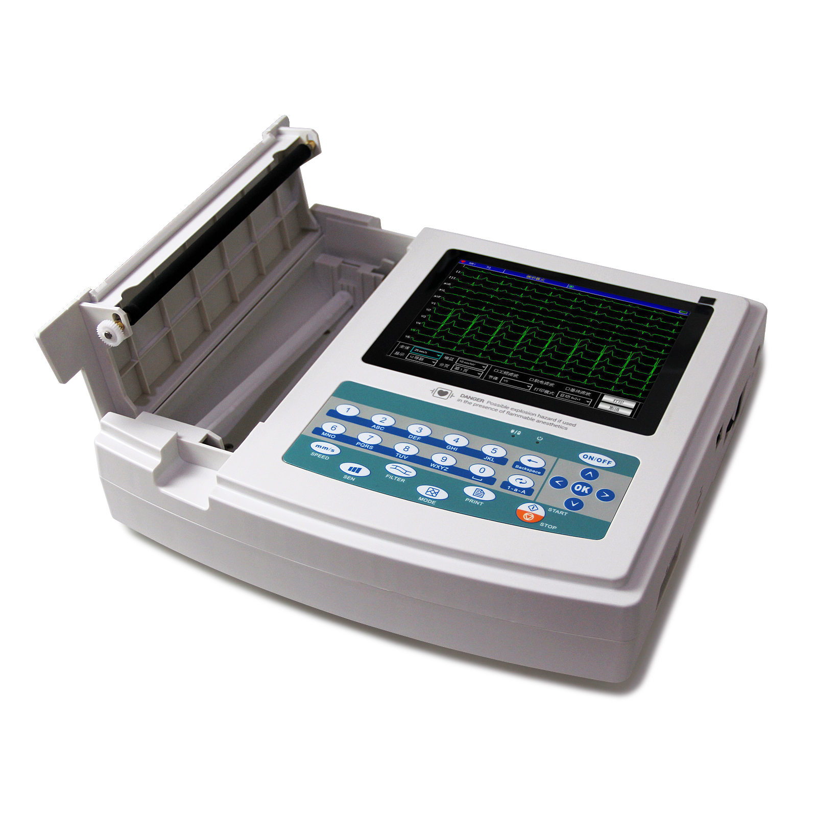 3 6 12 Channel ECG Machine Digital EKG Cardiograph for Hospital Cheap Price