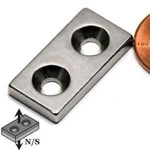 Quality Pot magnets with countersink disc block shape neodymuim magnets wholesale