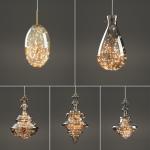 Nordic Full Copper Lamp Luxury Post-modern Crystal Chandelier(WH-AP-554)