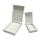 Pink Magnetic Closure Jewelry Box Wrapover Cardboard Box With Magnetic Closure