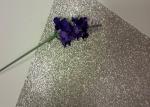 Bedroom Wallpaper PU Material Silver Glitter Fabric For Living Room Home Decor