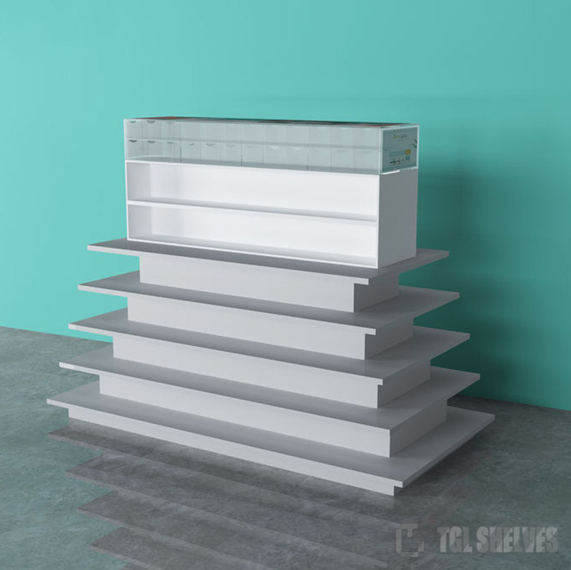 6 layers Convenience Store Rack , Display Shelving For Retail Stores 30-40KG capacity