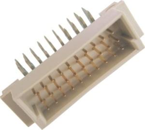 Quality Male Female PCB Din 41612 Connector 30P 48P 64P 96P N Pin 3 Rows PBT DIP wholesale
