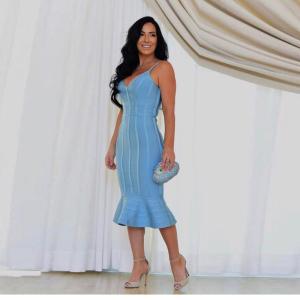 Quality Autumn Cotton Evening Dress with USB Connectors wholesale