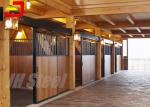 2ft Length 220cm High Modular Horse Stall Kits Bamboo Steel Frame Material