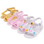 Wholesale PU Leather upper Anti-slip sandals 0-2 years girl Princess toddler