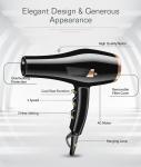 Professional Ionic Tourmaline Hair Dryer Plastic Material With Diffuser