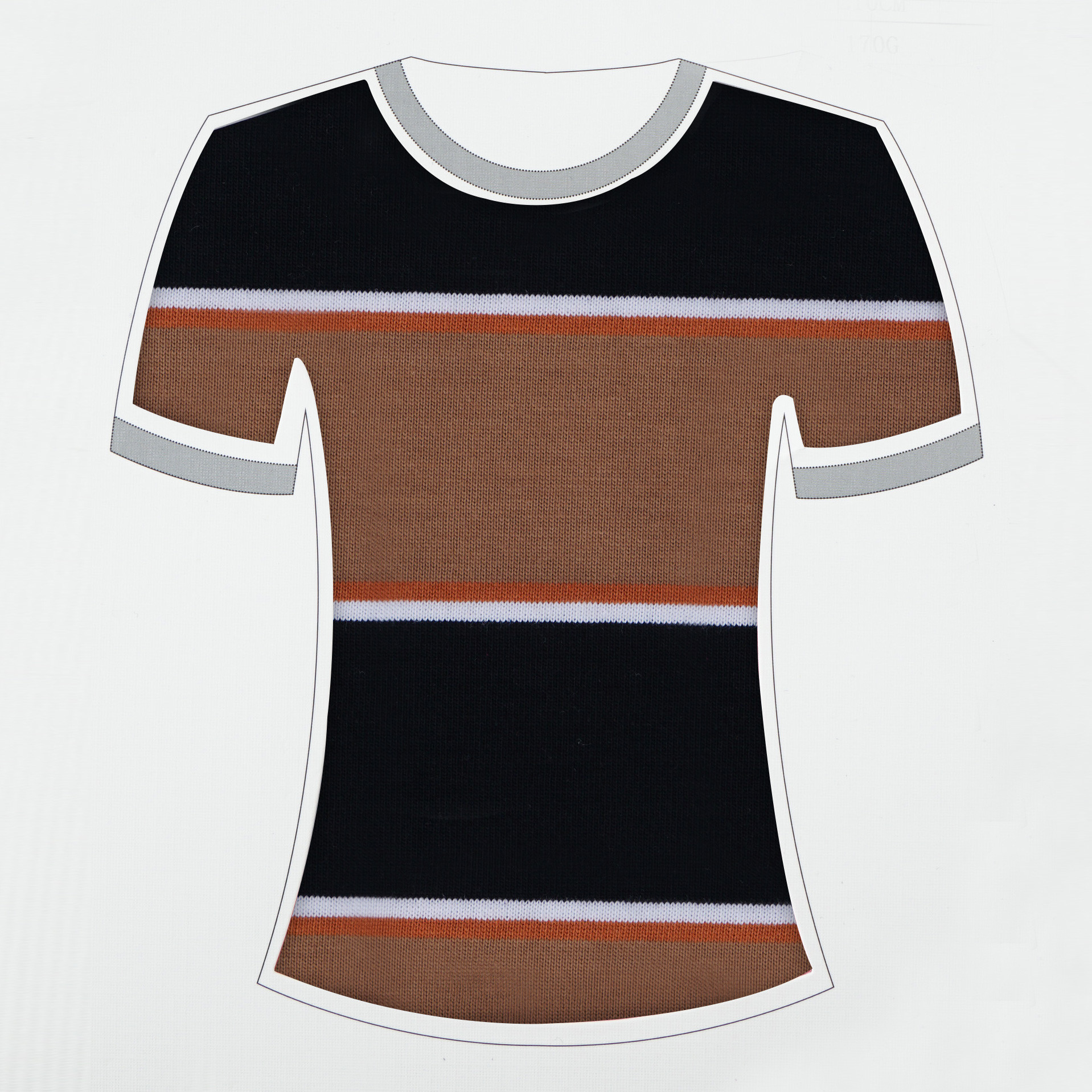 Smooth Comfortable Elasticity Skin-Friendly Striped Material Fabric 165cm Width