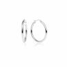 Buy cheap OEM ODM 925 Sterling Silver High Polished Round-Tube Click-Top Hoop Earrings For from wholesalers
