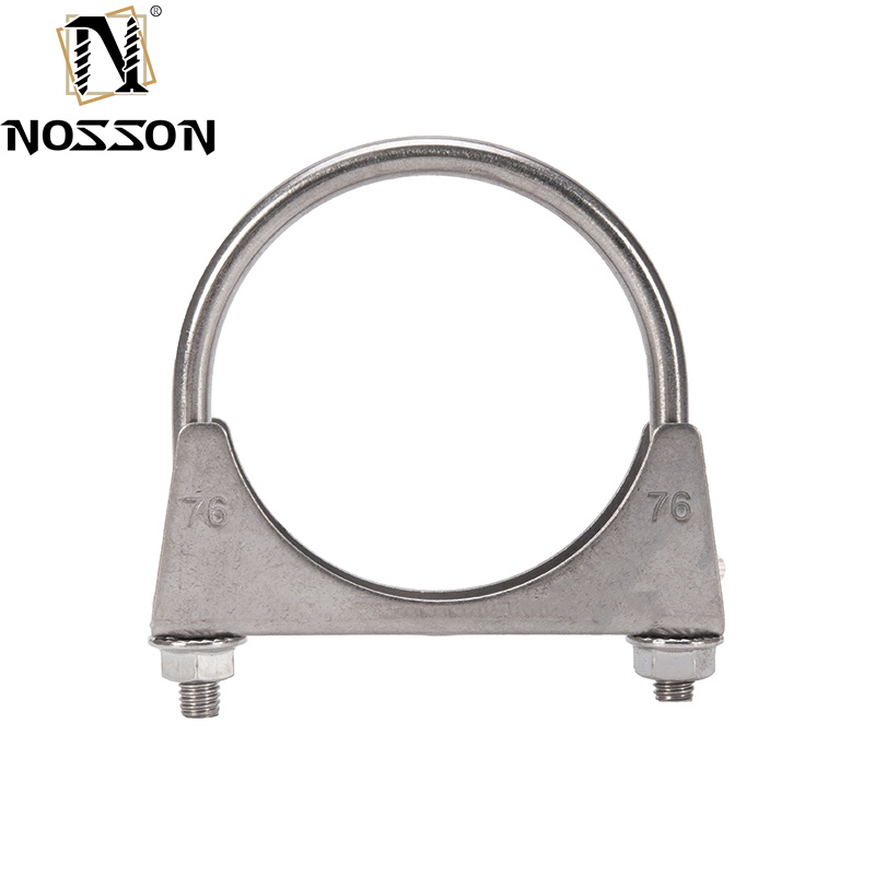 M5 M6 M8 M10 Standard Metric U-bolt Pipe Clamp for Iron Galvanized/Stainless Steel Muffler in Automobile Industry
