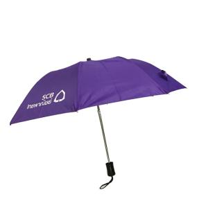 Quality Wholesale SilkLogo Plastic Straight Handle Compact 2 Fold Umbrella wholesale