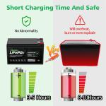 Lightweight 12V 8Ah LiFePO4 Battery / Deep Cycle Rechargeable Battery MSDS