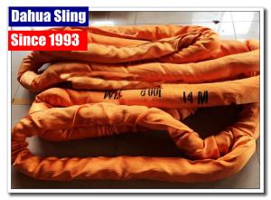 Quality 50 Ton - 600 Tons Heavy Duty Lifting Slings With Seamless Tubular Cover wholesale