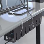 Electric Wire Cable Duct Systems Organize Cables with Under Desk Cable