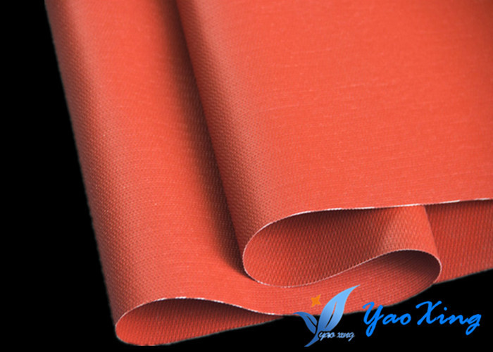 Fireproof Silicone Rubber Coated Fiberglass Fabric / Fiberglass Heat Resistance