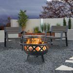 30'' Heavy Duty Charcoal Heating Stove Wood Burning Steel BBQ Grill