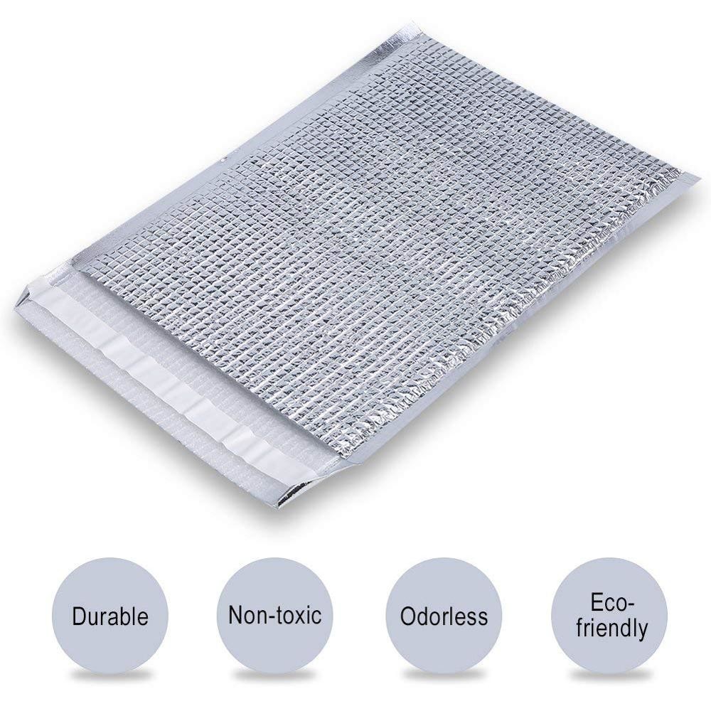 Shock Proof Thermal Food Bags , Insulated Food Delivery Bags Aluminum Film Material