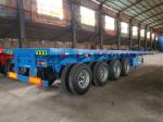 80 Ton 40ft 45ft Used 4 Axle Flatbed Semi Trailer