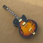 Hot Selling China L5 Electric Guitars Tiger Flame Finish