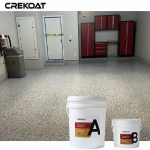 Quality Gray Epoxy Floor With Flakes Offers A Modern Polished Appearance wholesale