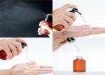 Amber Frosted Glass Essential Oil Bottle Pump Lotion Essential Oil Dropper