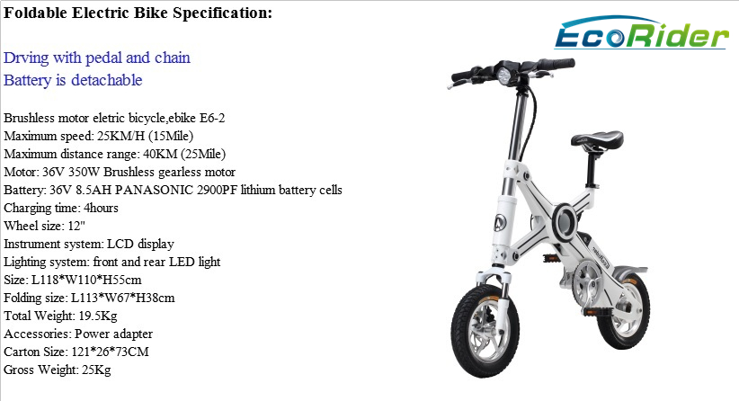 Foldable Electric Bike