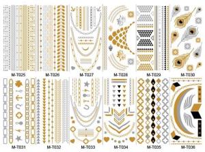 Quality Stock wholesales metallic tattoo designs wholesale