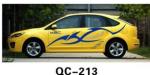 PVC Custom UV offset printing Car Body Sticker QC-213J