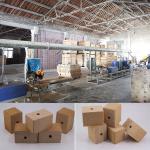 Triple Head Sawdust Paper Block Making Machine For Wooden Pallet