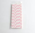 Colorful Paper Straw for Beverage Drinking Degradable Natural 197*6mm Wrap Paper