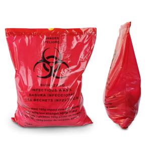 Quality 76.6cm*60.5cm LDPE HDPE Medical Waste Bags For Hospital Biohazard wholesale