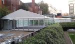 Catering White Marquee Tent , Full Glass Wall Tent 200 People Capacity