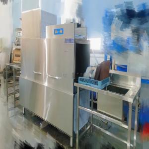 Quality 380V 24KW Industrial Dish Washing Machine Tunnel Professional Dishwasher Machine wholesale