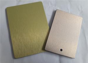 Quality Easy To Maintain Brushed Aluminum Sheets Excellent Impact Resistance wholesale