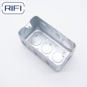 Quality Electrical 4x2 Junction Box 2x4 Inch Steel Electrical Utility Box Handy Box wholesale
