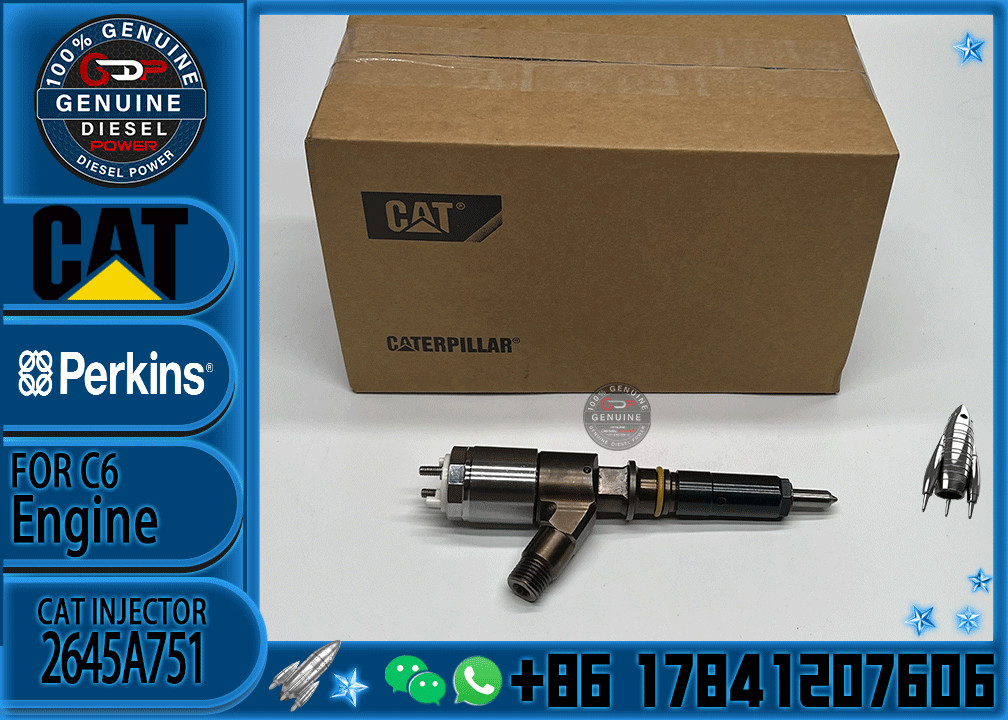 High quality Common Rail injector C6.6 7475 2224 Diesel engine fuel injector 320-0655 2645A751 10R7674