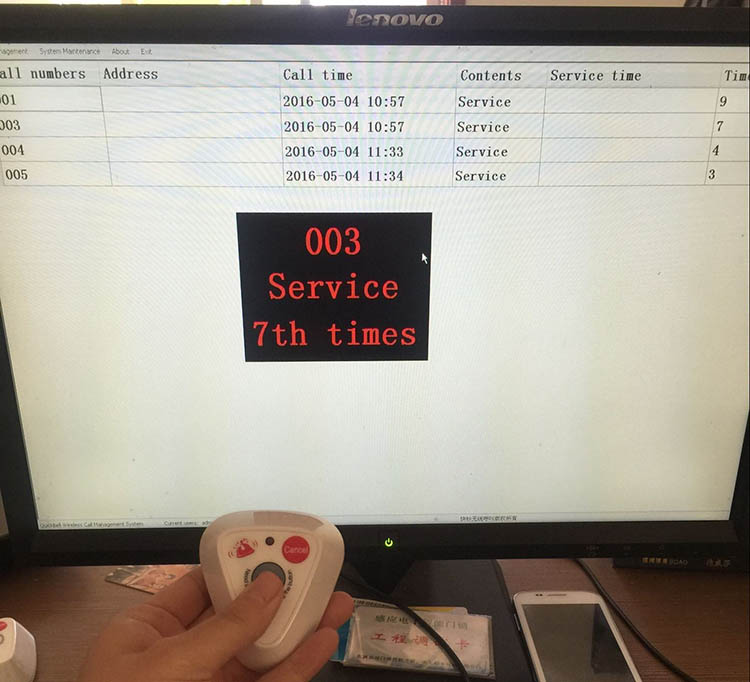 Signal remote control wireless buzzer system