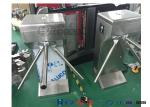 Stainless Steel Bi - Directional Turnstile Security Gates With Fingerprint