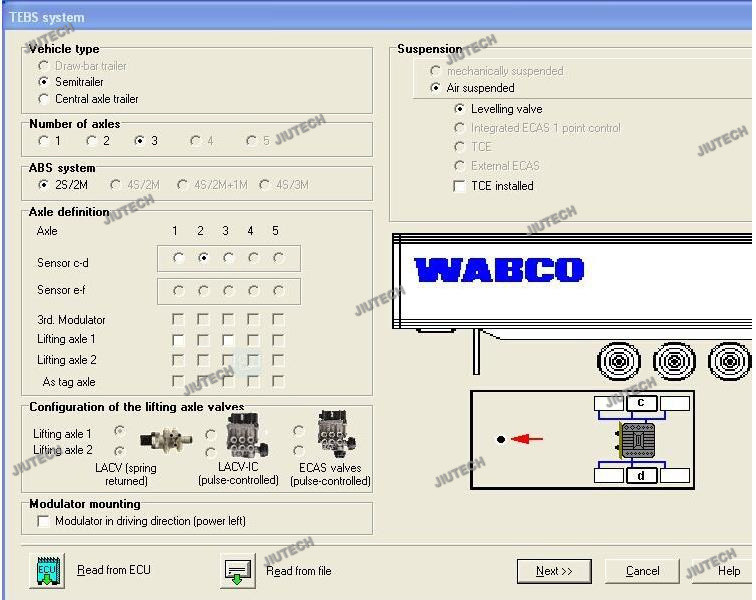 Newest WABCO DIAGNOSTIC KIT (WDI) WABCO Trailer and Truck Diagnostic Interface for Trucks+Xplore tablet