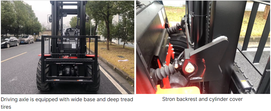 5000Lbs Diesel Engine Forklift With 4th Joystick Control For Heavy Duty Outdoor Material Handling