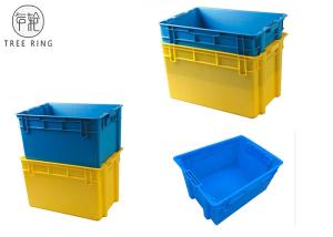Quality Aquaculture Collapsible Plastic Crate ，Plastic Fish Bins With Solid Base And Sides wholesale