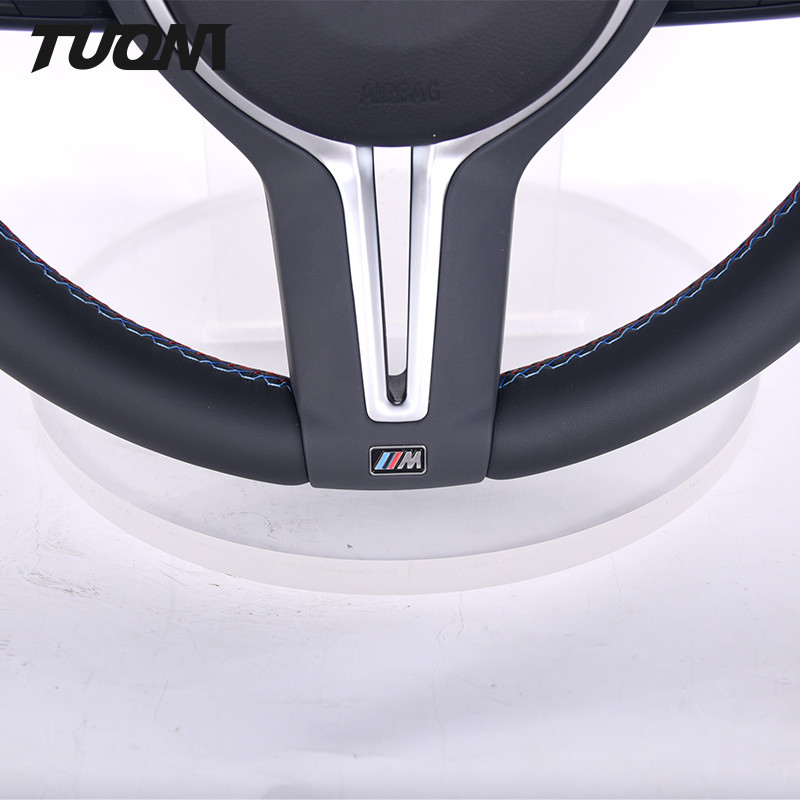 Full Leather BMW Car Steering Wheel Round Shape Automotive Parts