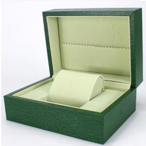 Quality Green Paper Watch Box / Jewelry Wooden Box Packaging Eco-friendly wholesale