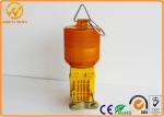 Single Battery Traffic Safety Equipment Flashing LED Traffic Warning Lights 500M