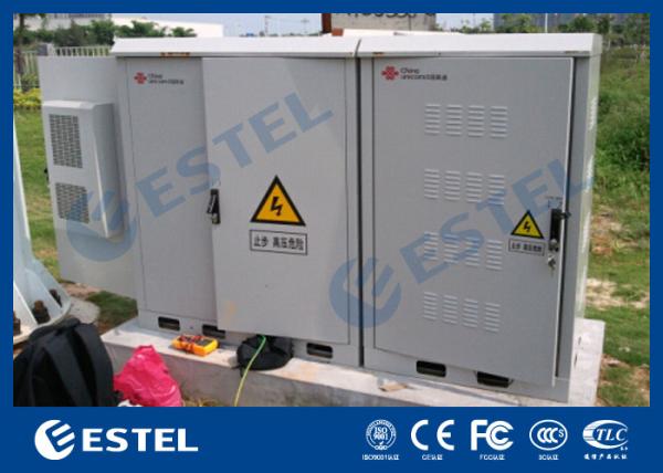 Galvanized Steel Sandwich Panel Integrated Outdoor Telecom Cabinet For Base