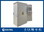 Dual Doors 42U Galvanized Steel Outdoor Telecom Cabinet Intregrated With 2000W