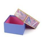 Pastel Marbled 7x7 Square Rigid Packaging Box Embossed